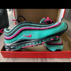 Nike Air Max 97 Hyper Turquoise/Pink/Black 
South Beach
